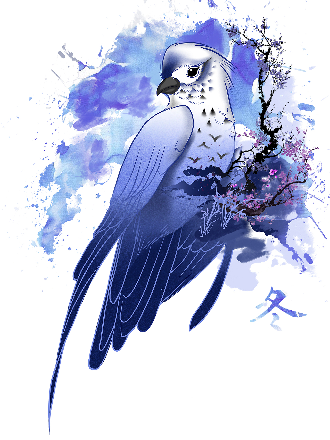 四季花鸟印象绘（图ZNzgwNTcxNjg=） - 商业插画 - 站酷设计师Sinkerlalala原创素材 - 站酷ZCOOL