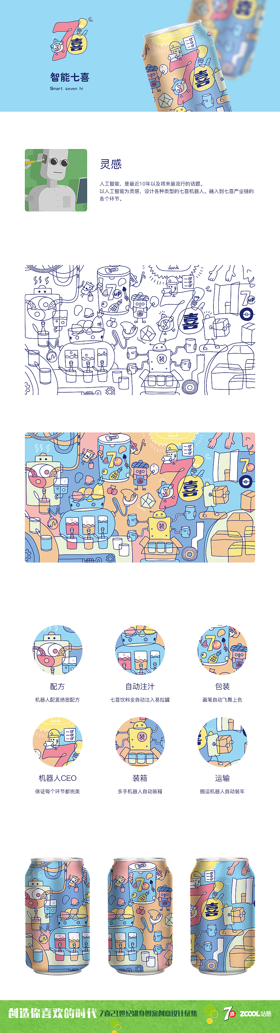 智能七喜（图ZODcxMzkzNTY=） - 包装 - 站酷设计师大鸟哥666原创素材 - 站酷ZCOOL