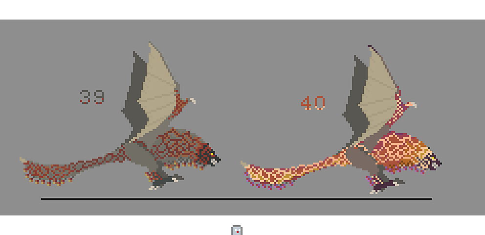 mhw世界冰原大型怪物像素画第四期飞龙种