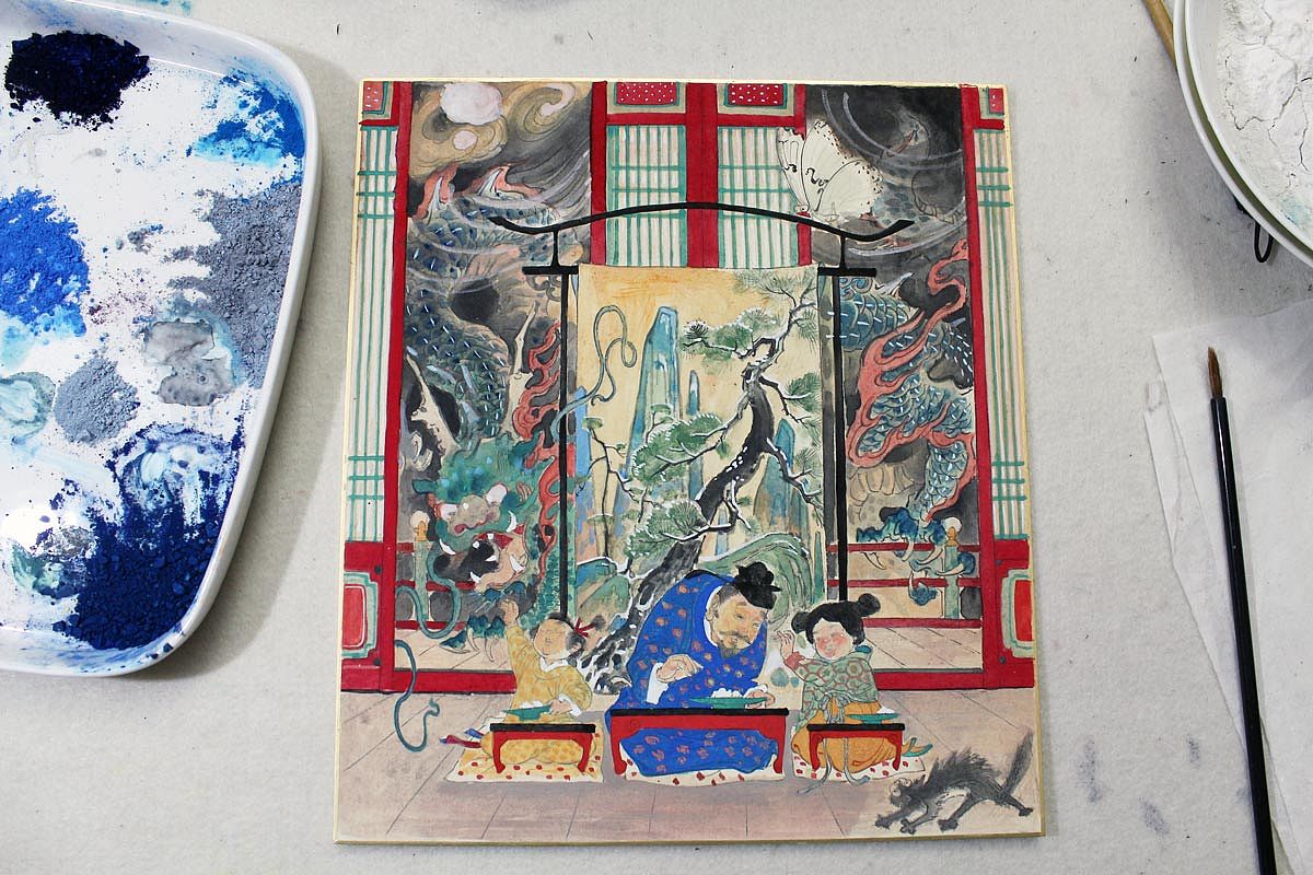 古风十二星座【射手】+二十四节气【冬至】（图ZMjI5NDU4MDQ=） - 绘画 - 站酷设计师莲羊原创素材 - 站酷ZCOOL