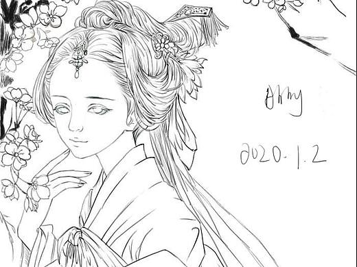 2012年1月2日线稿插画