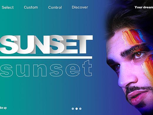 霓虹色彩海报设计