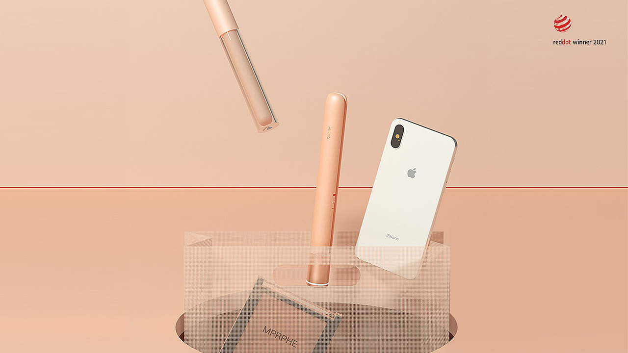 2021红点产品奖获奖案例 ：雷瓦 mini 便携卷发棒设计（图ZMjUxMjE3MTI0） - 电子产品 - 站酷设计师法锘设计原创素材 - 站酷ZCOOL