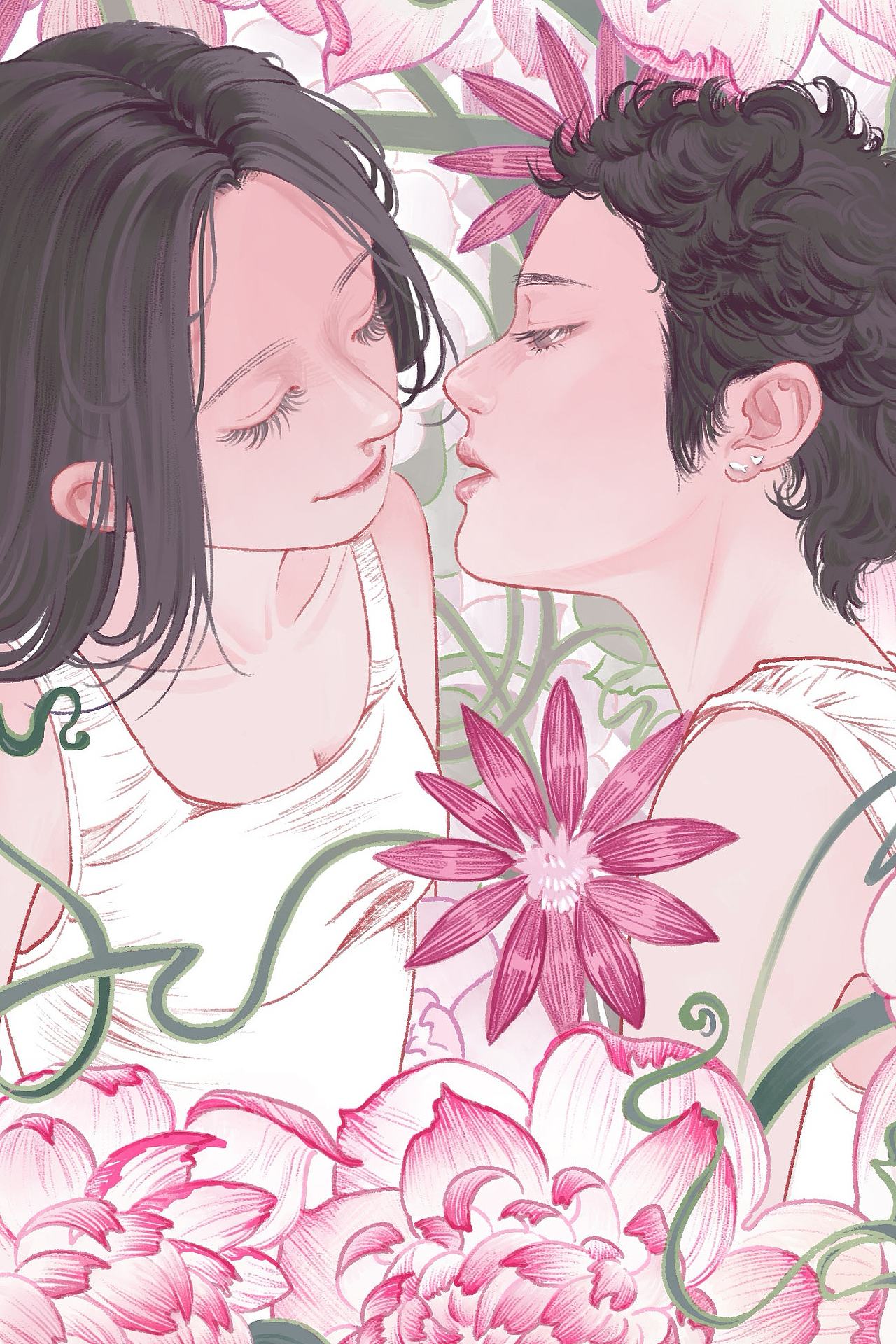 花语时间（图ZMzc4MjIwMTky） - 艺术插画 - 站酷设计师芙芙仔原创素材 - 站酷ZCOOL