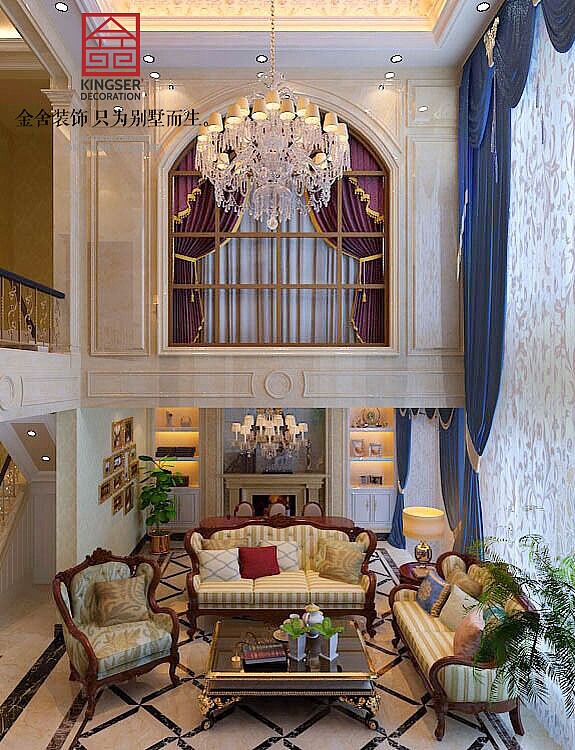 【国赫 红杉湾】260㎡-欧式风格-金舍装饰-石家庄装修（图ZNTkwNDAzMTI=） - 家装设计 - 站酷设计师金舍小柯原创素材 - 站酷ZCOOL