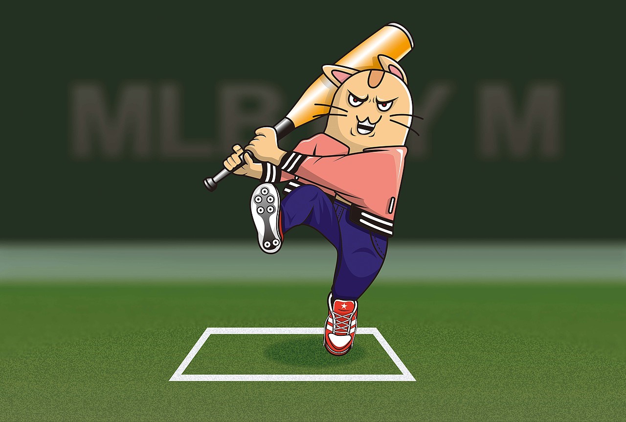 棒球猫矢量人物插画（图ZODg5NTA3NDQ=） - 概念设定 - 站酷设计师ryuji_l原创素材 - 站酷ZCOOL