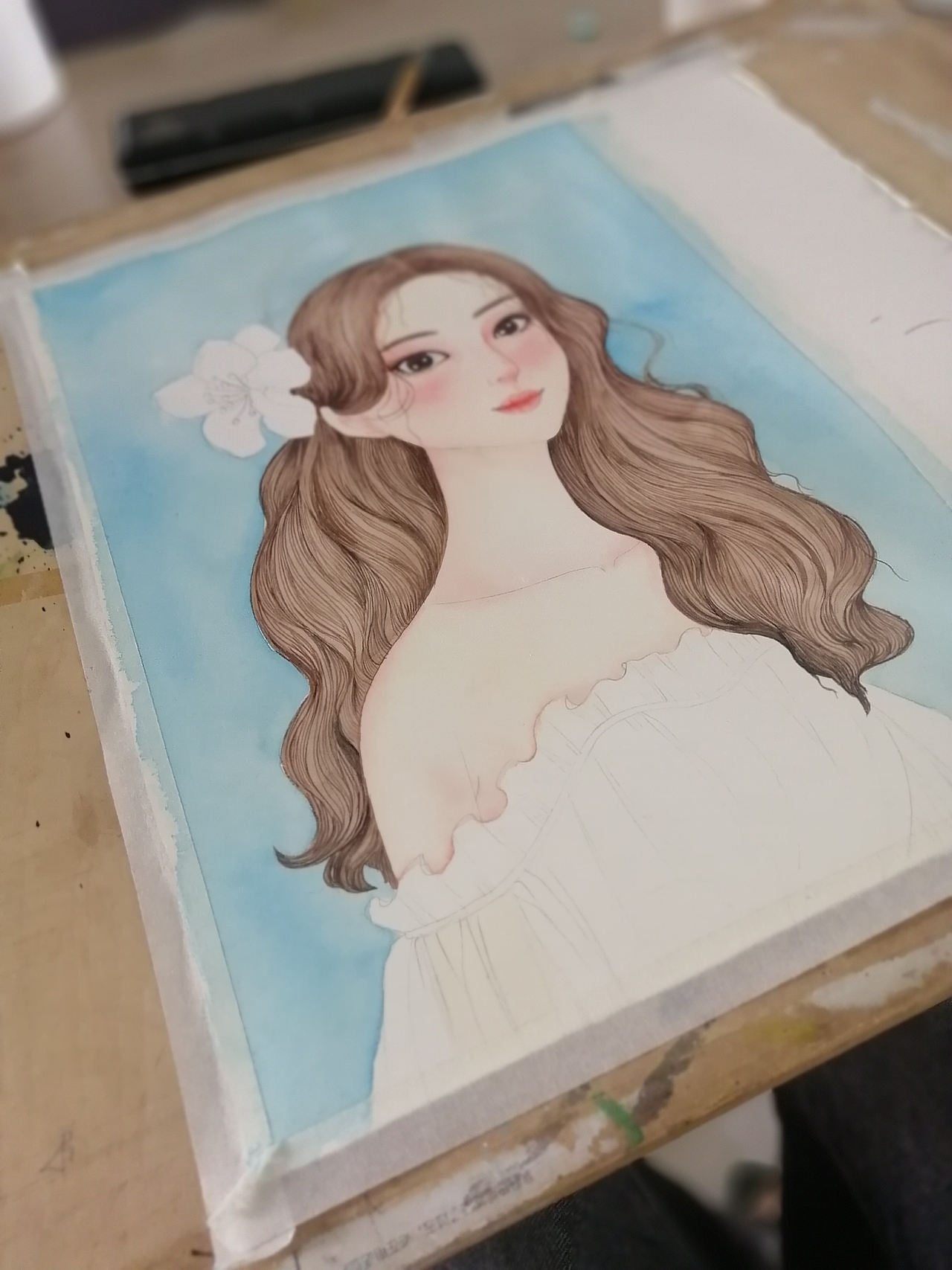 原创水彩（图ZMjU0MDQ3MzYw） - 商业插画 - 站酷设计师蓝白铅原创素材 - 站酷ZCOOL