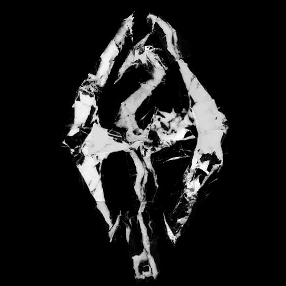 老滚五LOGO 大理石黑白根