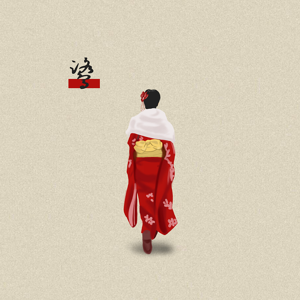 插画——人物背影（图ZMjg3MjQ4NDAw） - 艺术插画 - 站酷设计师晨月风原创素材 - 站酷ZCOOL