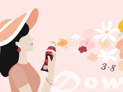 宝洁3·8妇女节——当妮留香珠（个人主页-ZMzkxNDQ2NDQ=） - 宣传物料 - 站酷设计师Z65654428原创素材 - 站酷ZCOOL