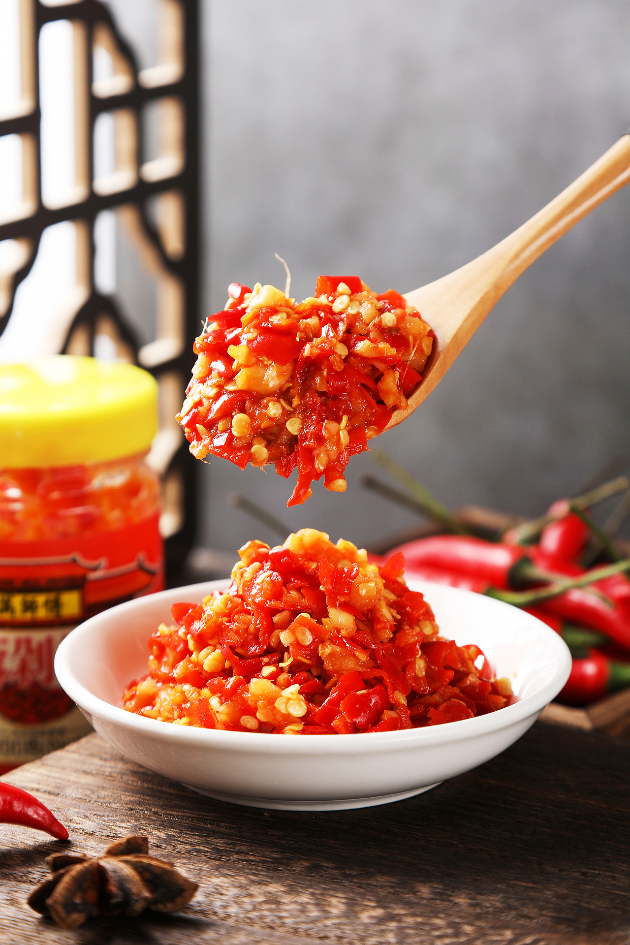 蒜蓉辣椒酱 剁辣椒 辣椒酱 电商拍摄 产品摄影 美食