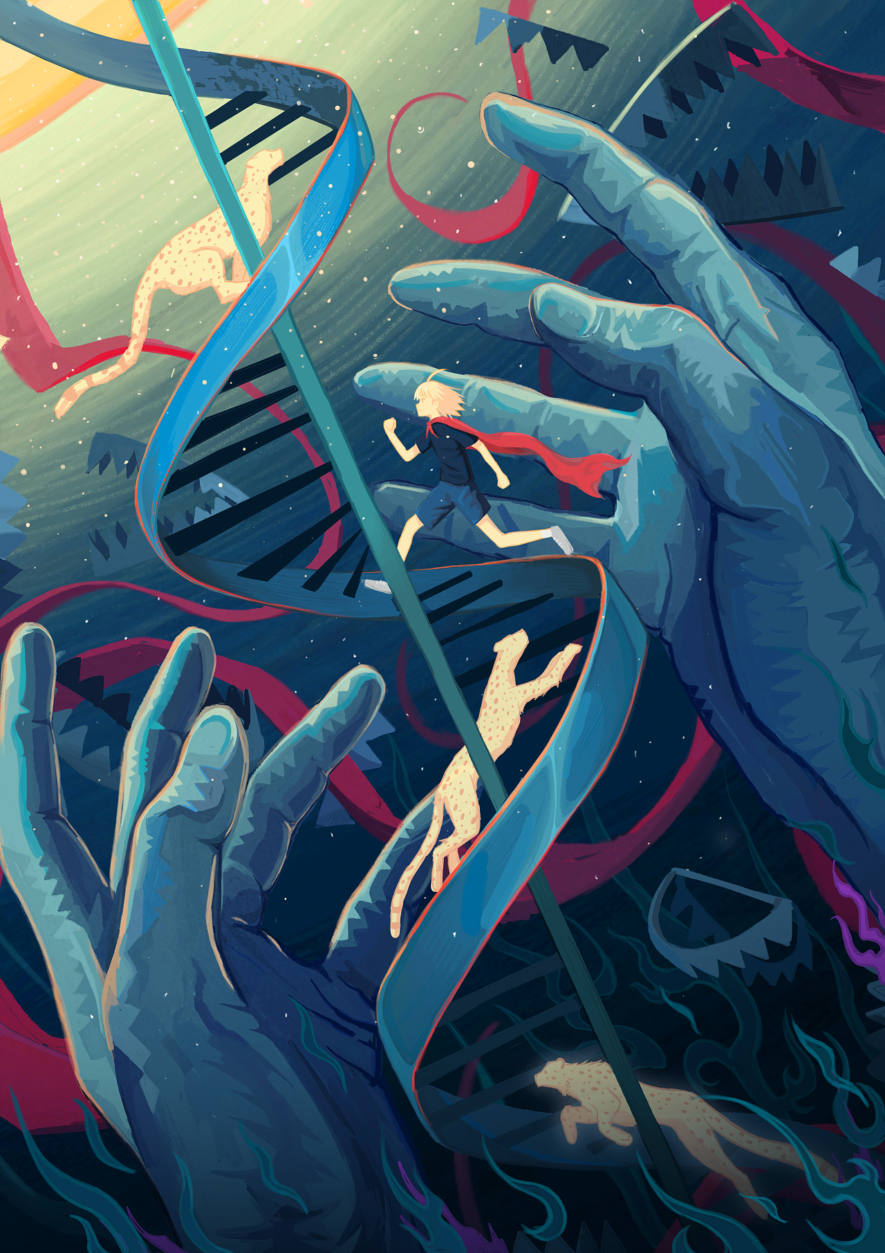 巴别塔|插画|艺术插画|透明塑料袋 - 原创作品 - 站酷 (zcool)