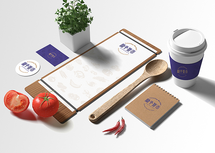 蘭亭集市餐饮LOGO & VI延展应用（图ZMzEyOTg0MDQ=） - 品牌 - 站酷设计师ZZZISHU原创素材 - 站酷ZCOOL
