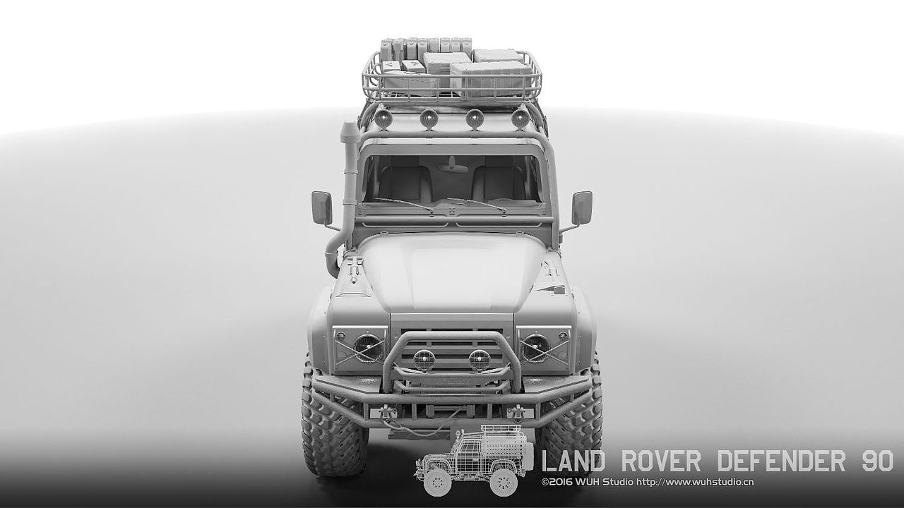 Land Rover Defender 90 路虎卫士（图ZNDg5NjYyMzI=） - 机械/交通 - 站酷设计师_WUH_原创素材 - 站酷ZCOOL