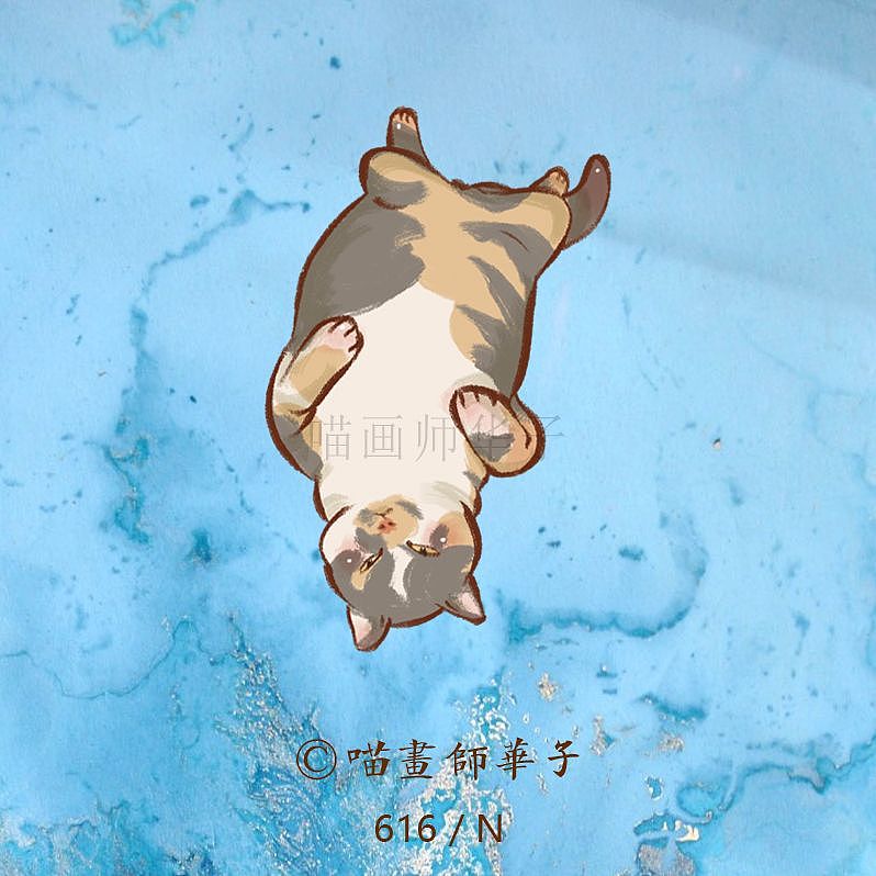 不断更日常画猫的275天（图ZMTk3ODk1Mzc2） - 艺术插画 - 站酷设计师喵画师华子原创素材 - 站酷ZCOOL