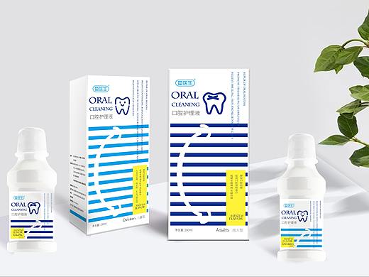 成人口腔护理液包装设计 药品包装设计