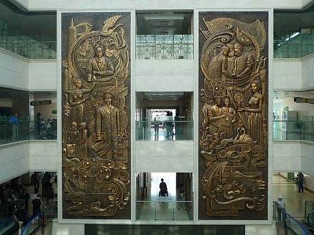 医院展厅浮雕设计公司
