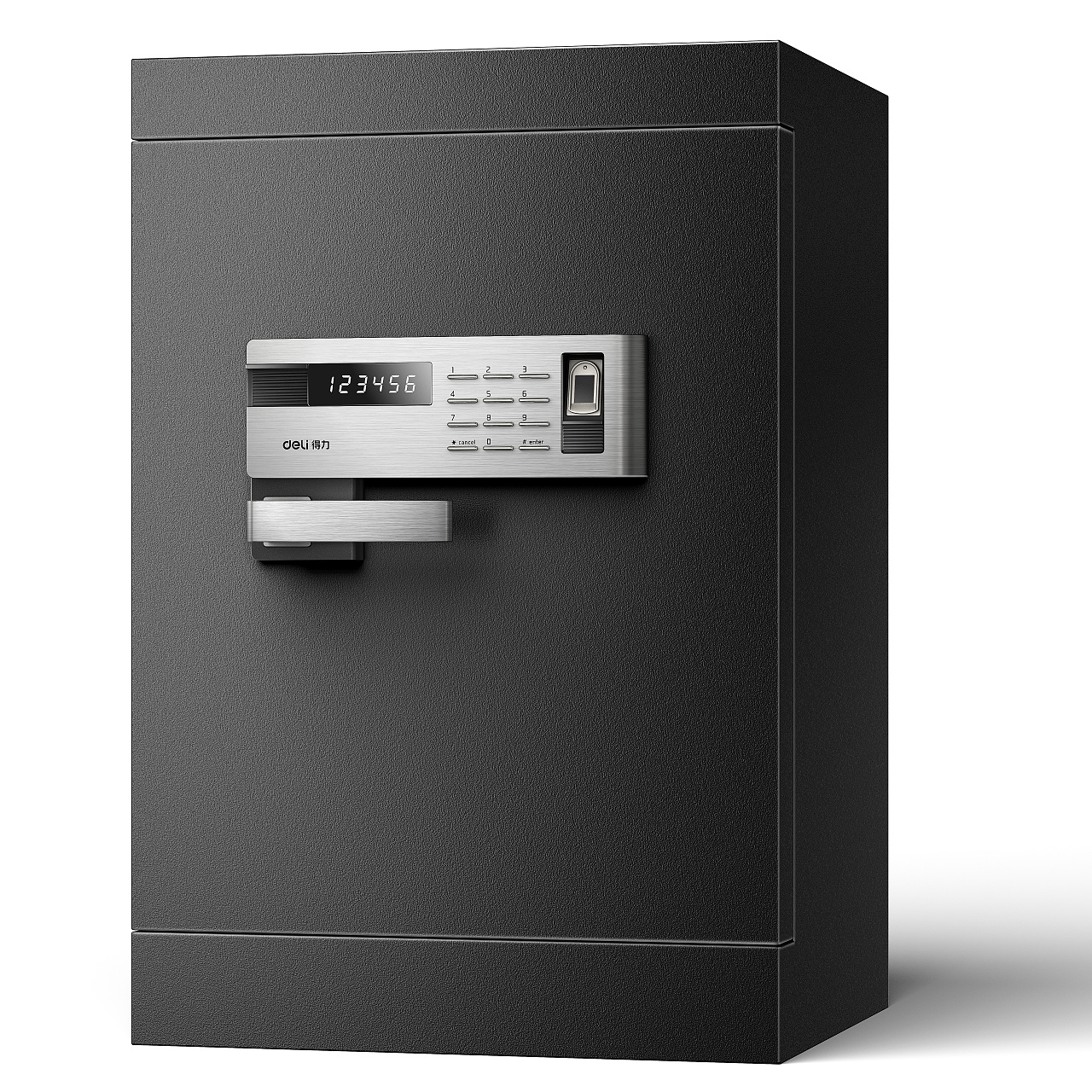 得力电子保险箱迷你密码保险箱办公设备保管箱家用入墙保险柜_始终如一2304