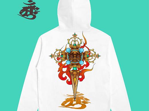 金刚杵插画衣服设计
