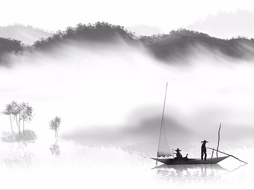 水墨画 桂林