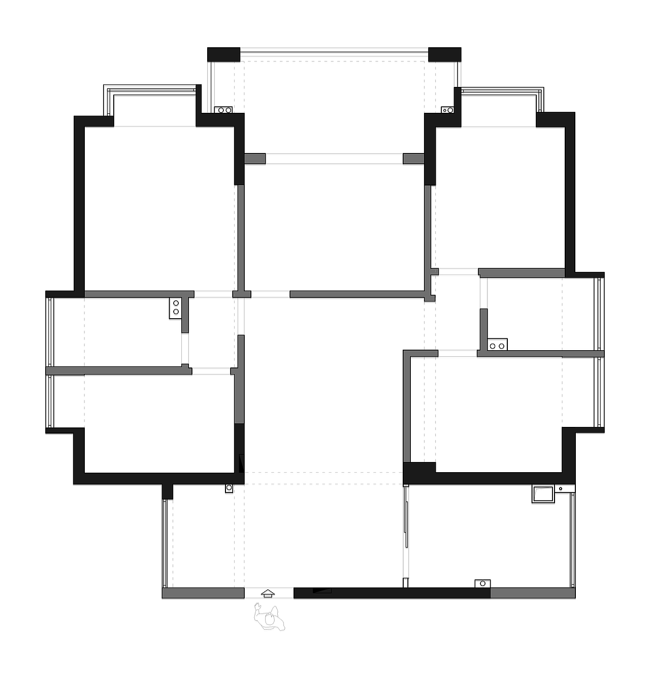 148㎡轻奢风,光影深浅下的生活感