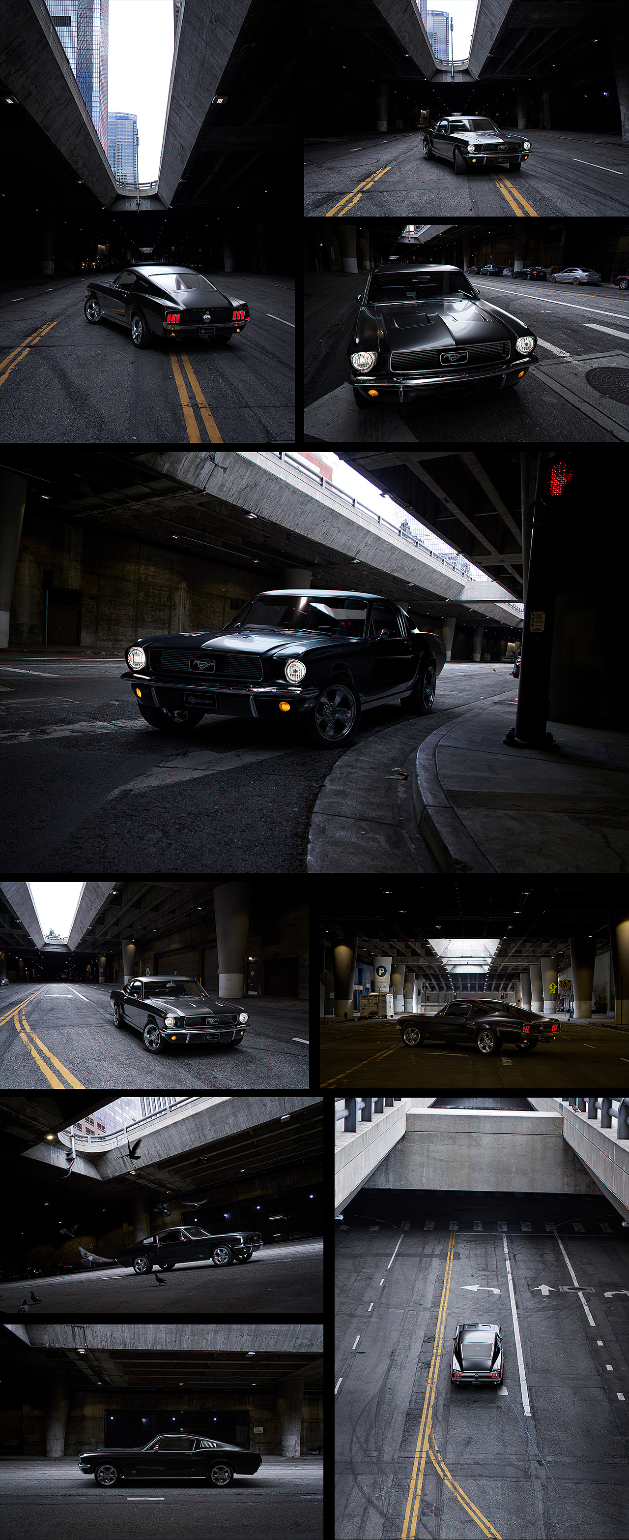 野马Mustang GT 1967【汽车渲染写实】