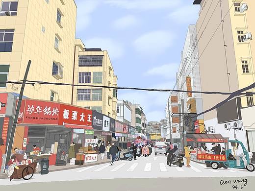 湖北竟陵孝子里胜利二路交汇（个人主页-ZNjgwNzU1NDQ=） - 创作习作 - 站酷设计师WF同学原创素材 - 站酷ZCOOL