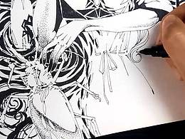 【插画】玫瑰与甲虫
