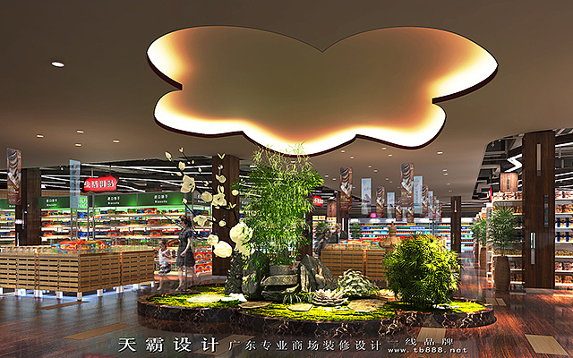 广东天霸设计购物中心装修设计效果图如何把握创意设计元素