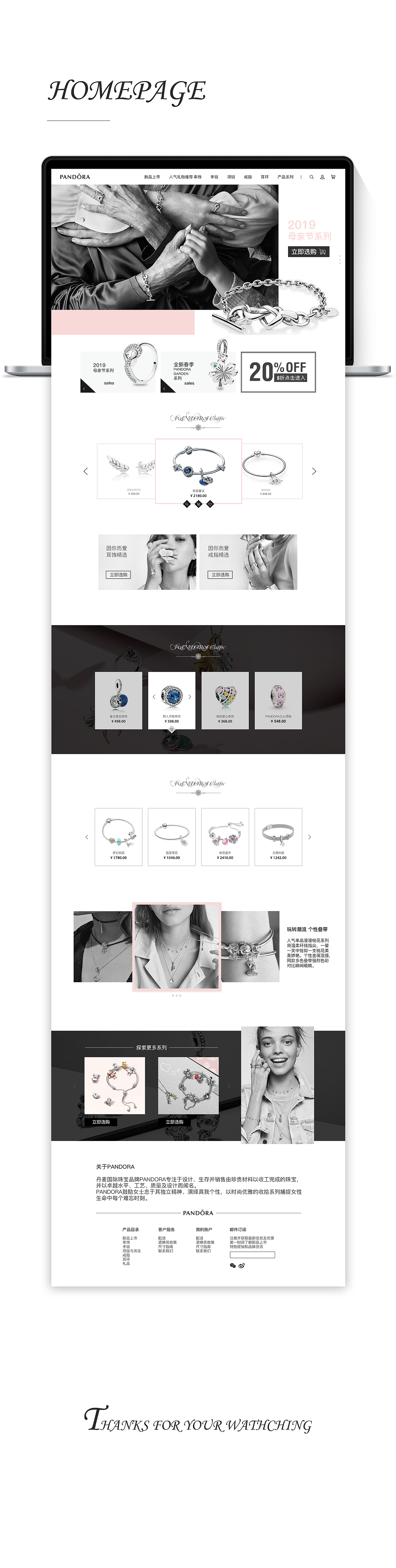PANDORA电商网页设计（图ZMTc0ODA4MDg0） - 电商 - 站酷设计师Aask原创素材 - 站酷ZCOOL