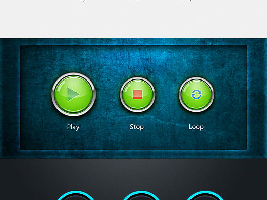 播放控制界面按钮