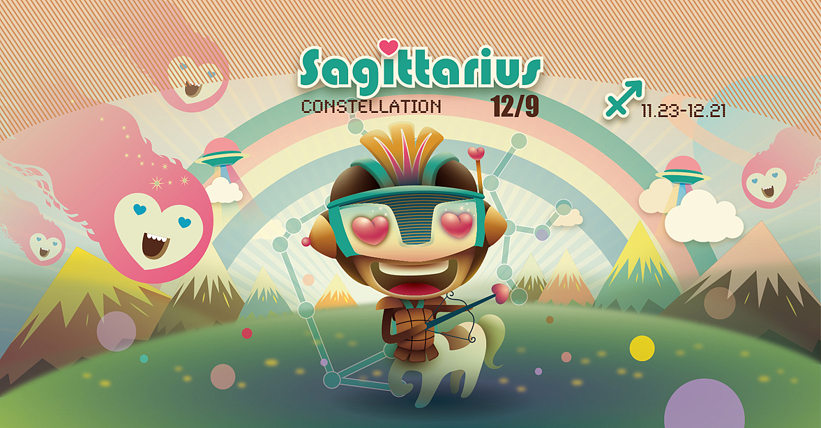 签语合作12星座系列（图ZNzgxMDY0OA==） - 新锐潮流插画 - 站酷设计师XIEYY430原创素材 - 站酷ZCOOL