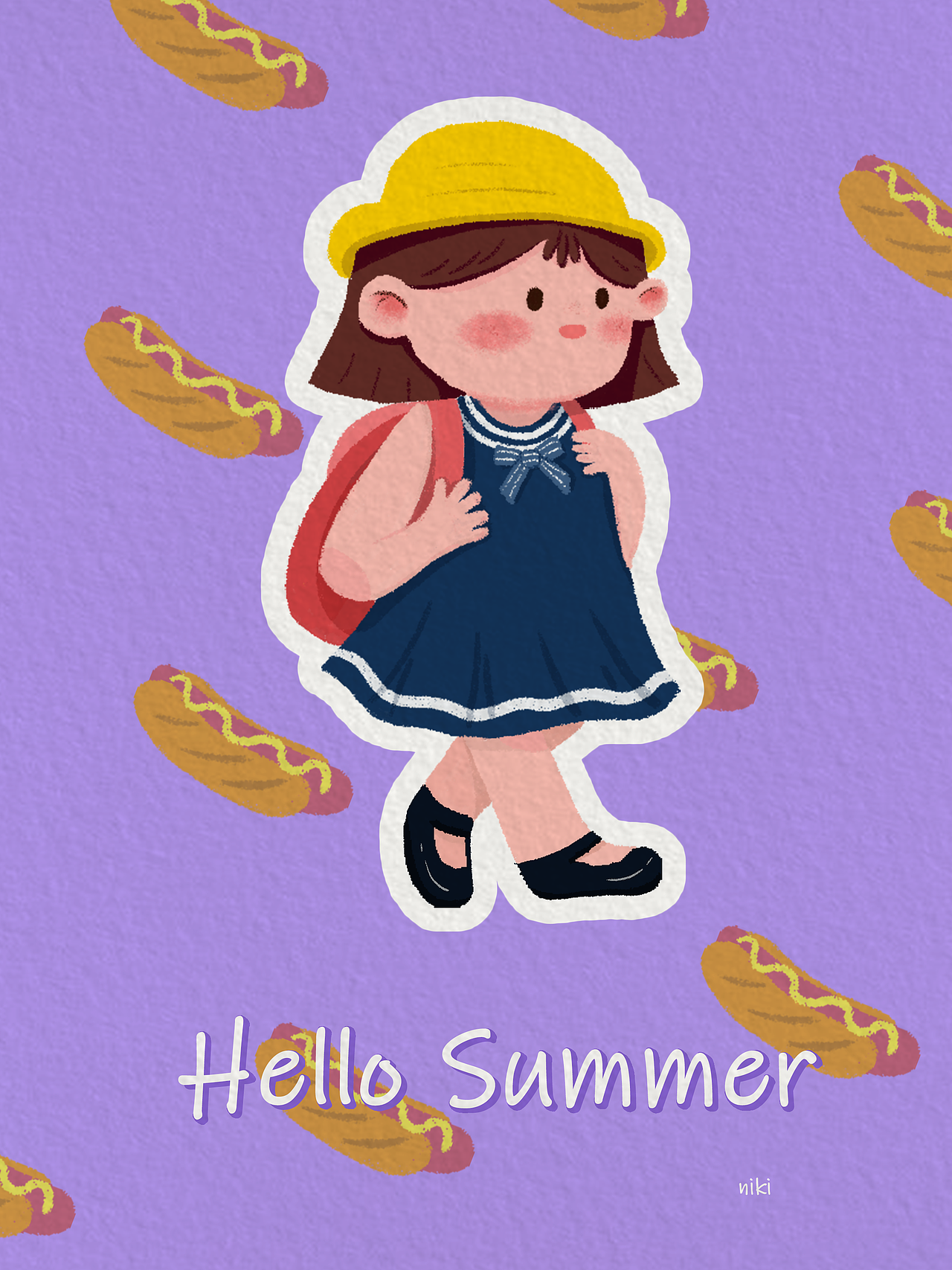 Hello Summer（图ZMTU5NTc0ODIw） - 创作习作 - 站酷设计师小猴哥_原创素材 - 站酷ZCOOL