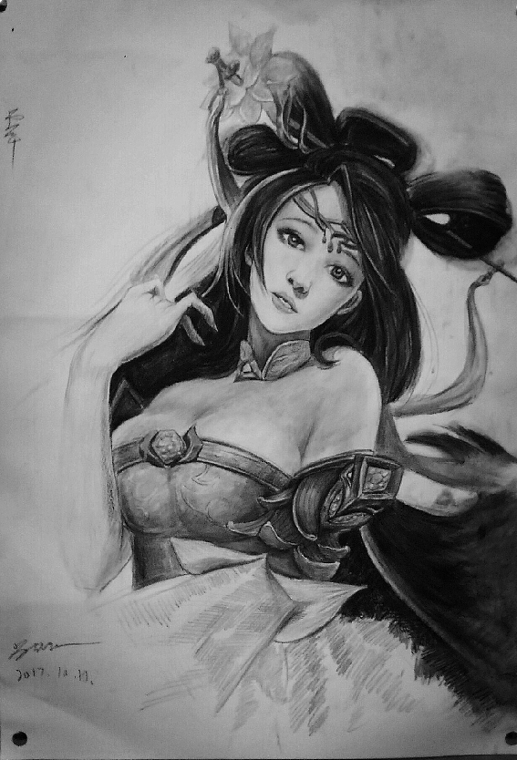 王者荣耀手绘貂蝉!