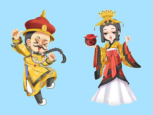 华丽宫廷风厚涂卡通IP