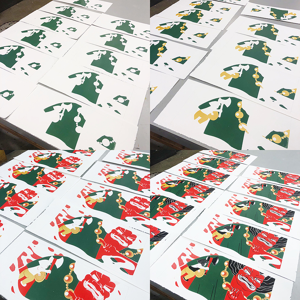 丝网印刷 金太郎（图ZMjM0MTk2MTQ0） - 绘画 - 站酷设计师木行曾原创素材 - 站酷ZCOOL