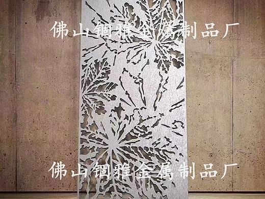 5MM不锈钢304板激光切割不同花型屏风隔断