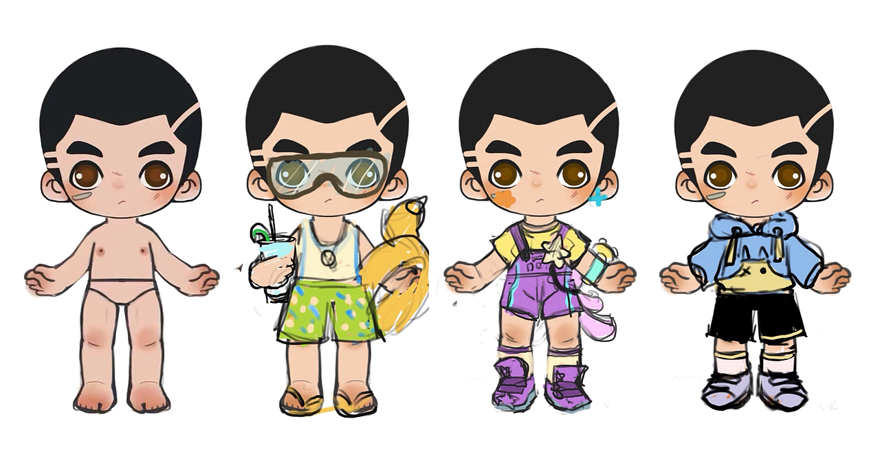 潮玩IP | 你的男孩 小bee仔 LITTLE BEE STUDIO（圖ZMjc1OTA3NTg0） - 玩具 - 站酷設(shè)計師MOLUMOLU原創(chuàng)素材 - 站酷ZCOOL