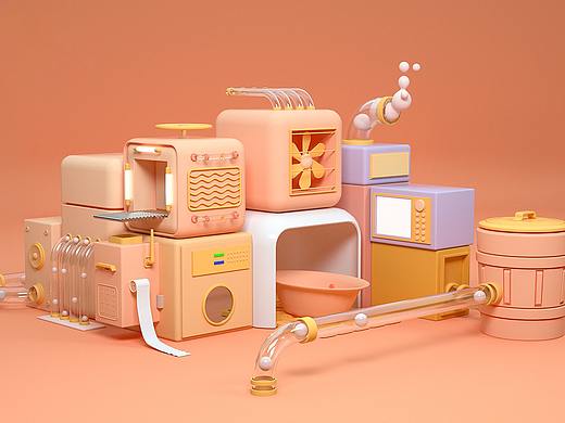 C4D练习（个人主页-ZNDIwMzg5MjA=） - 建筑/空间 - 站酷设计师洒洒水先原创素材 - 站酷ZCOOL