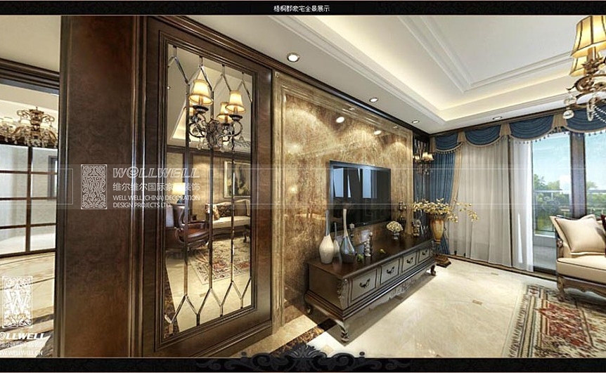 中渝梧桐郡  面积 130m2 风格 欧式