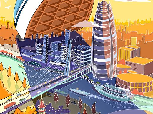 《印象宁波》——商业插画在公共空间的应用