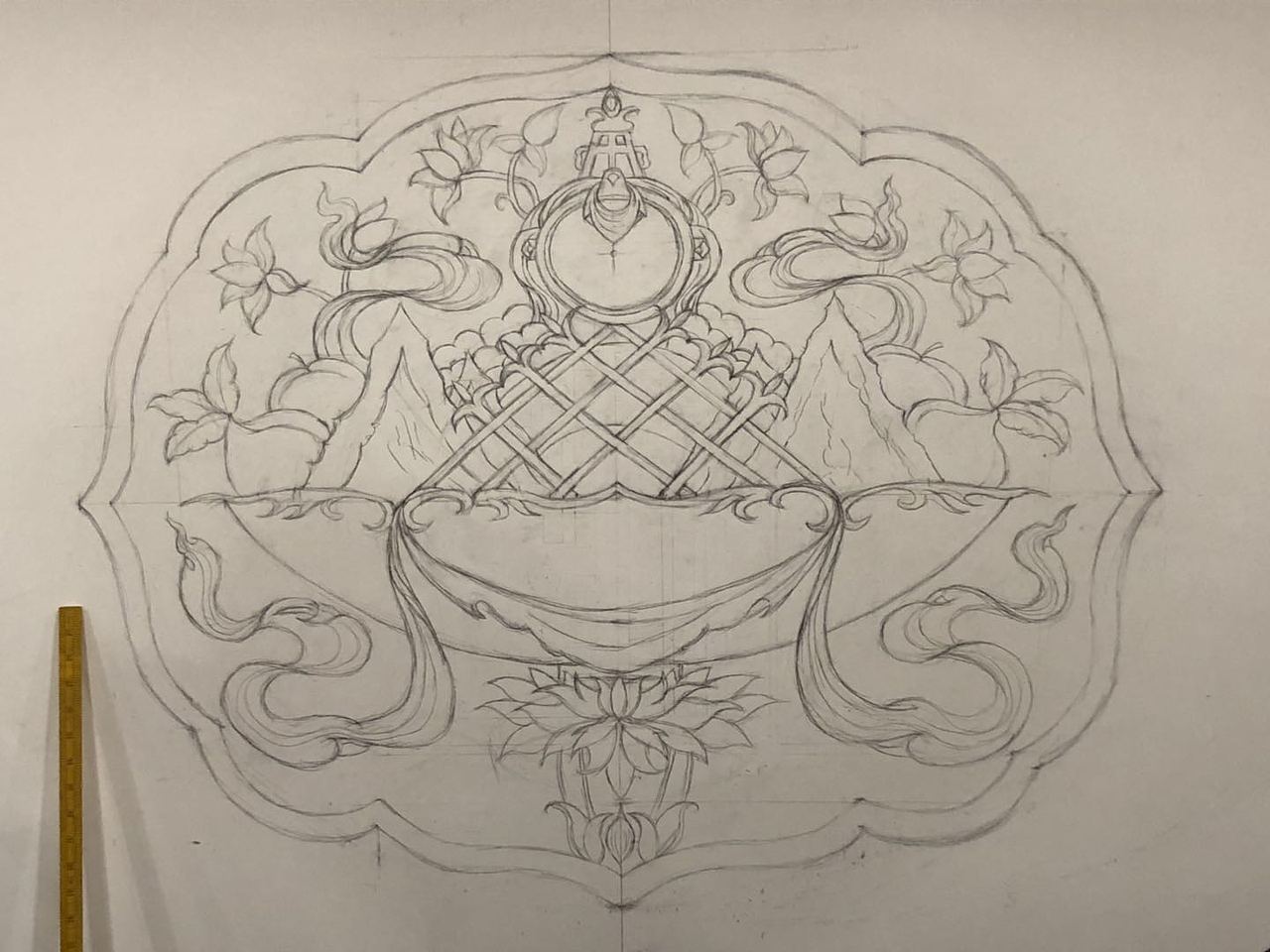 藏传风格壁画（图ZMTU0Mjk2MTcy） - 新锐潮流插画 - 站酷设计师Joshua_Tang原创素材 - 站酷ZCOOL