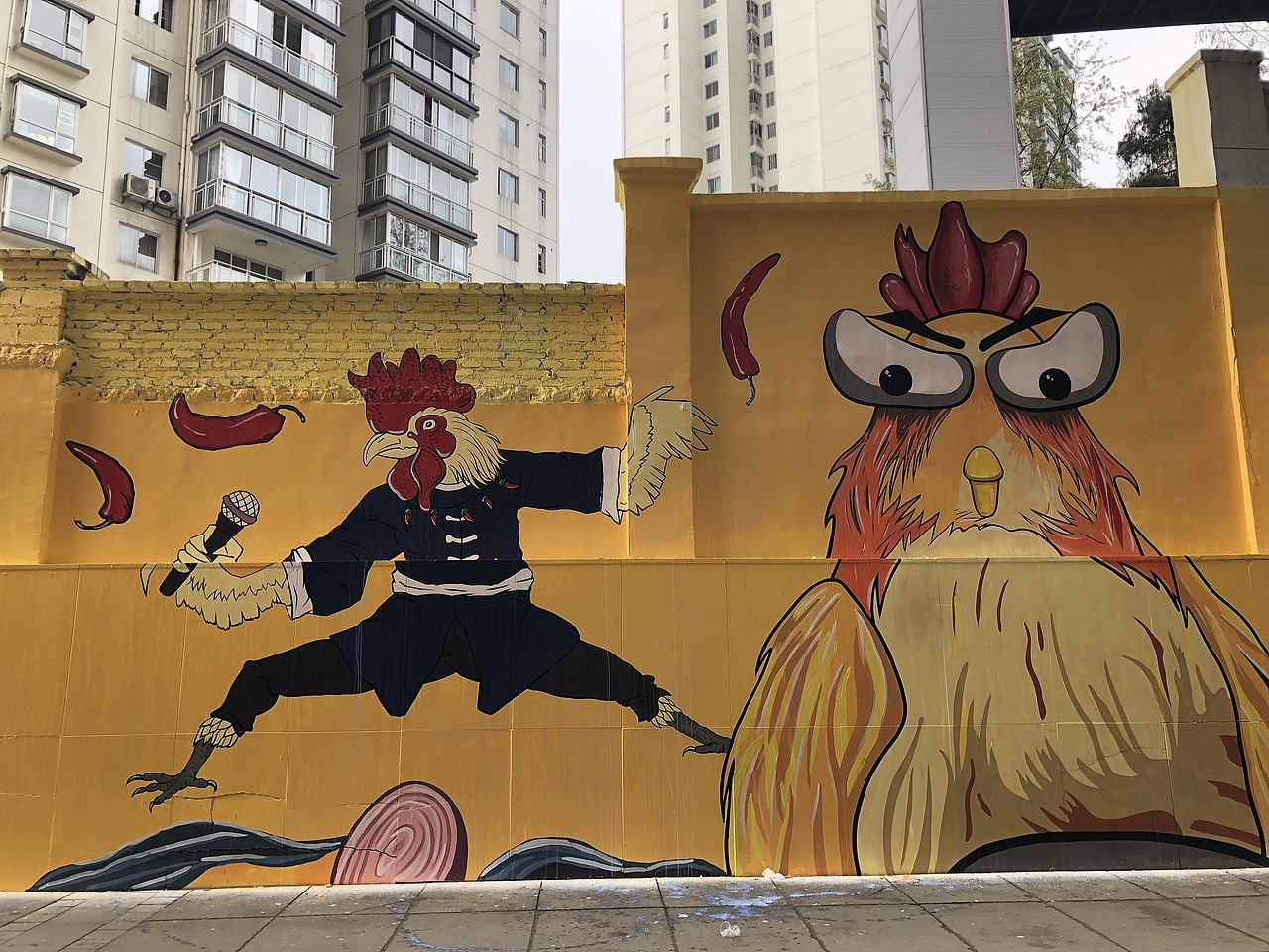 餐饮主题背景壁画