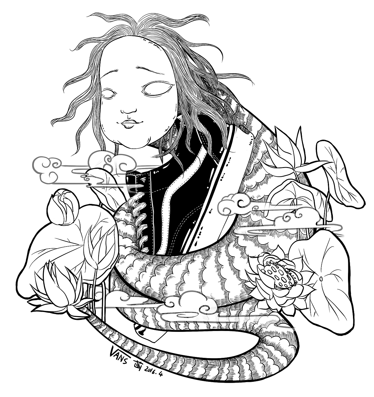 参加vans艺术家征集画的（图ZNDkyMjkxNjg=） - 新锐潮流插画 - 站酷设计师猫阿菡原创素材 - 站酷ZCOOL