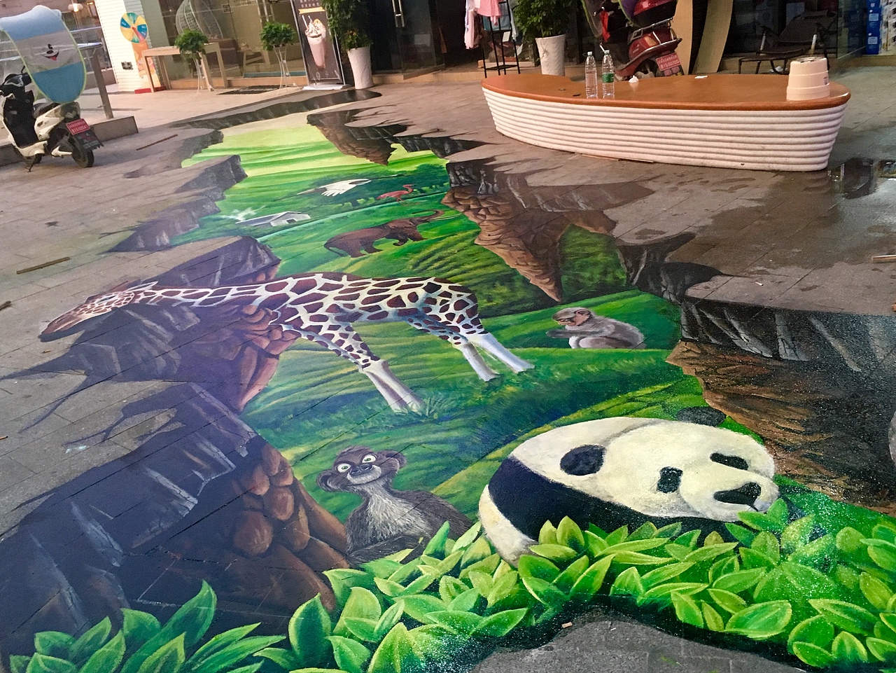 流量的地方|插画|新锐潮流插画|壁尚手绘贵州墙绘_原创作品-站酷zcool