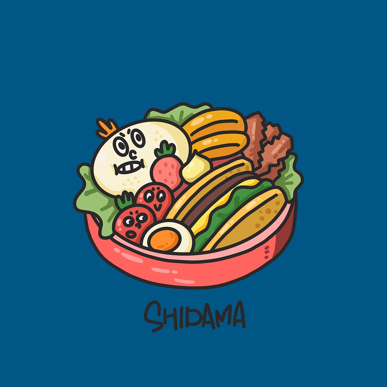 罪恶便当原创插画（图ZMTUzMDE3MzMy） - 商业插画 - 站酷设计师屎大吗原创素材 - 站酷ZCOOL