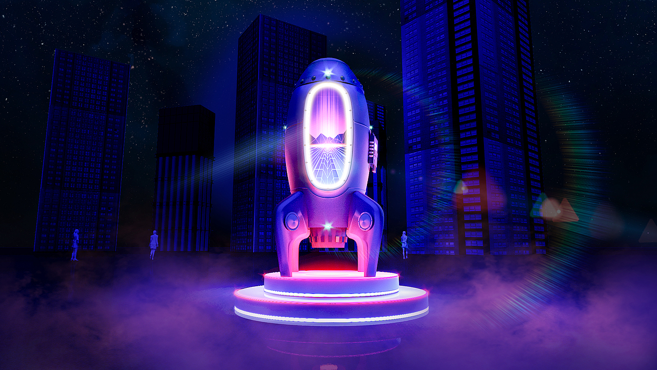 LONG FUN开业美陈（图ZMjgyNDU3MjUy） - 场景 - 站酷设计师吃一个甜甜圈原创素材 - 站酷ZCOOL