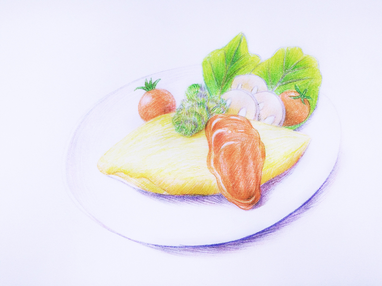 献上香喷喷的蛋包饭。。。（图ZODk0NjMyNDQ=） - 绘画 - 站酷设计师宇宙无敌小二逼原创素材 - 站酷ZCOOL