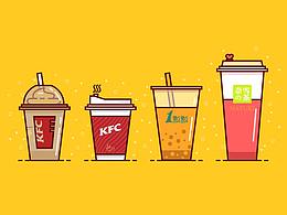 快乐肥宅水小插画