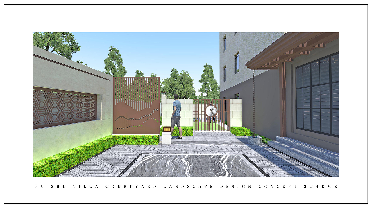 庭院景观设计（图ZMjY4Nzk3MDMy） - 景观设计 - 站酷设计师温澜潮生_ewan原创素材 - 站酷ZCOOL